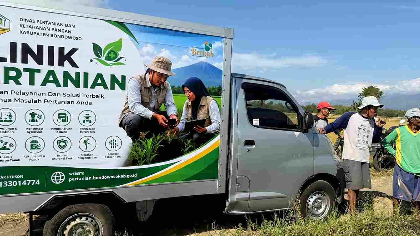 Ilustrasi mobil klinik pertanian untuk artikel DPKP Luncurkan Mobil Klinik Pertanian di Bondowoso