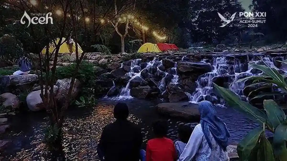 Ilustrasi temas river park untuk artikel Sensasi Tidur di Pinggir Sungai: Temas River Park Aceh Tengah