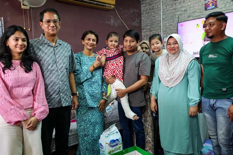 Raja Muda Kedah ziarah Aulia Sofea, kondisi kian membaik