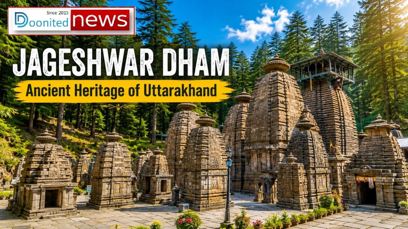 Ilustrasi jageshwar dham untuk artikel Jageshwar Dham: Warisan Kuil Kuno di Hutan Deodar