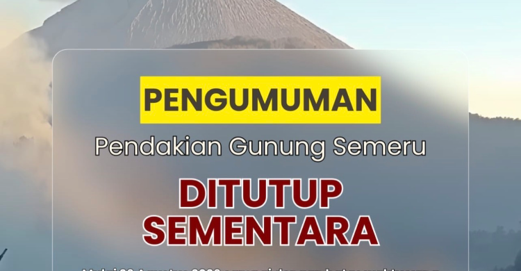 Ilustrasi jalur pendakian semeru untuk artikel Jalur Pendakian Semeru Ditutup Setelah Karhutla di Blok Ranu…